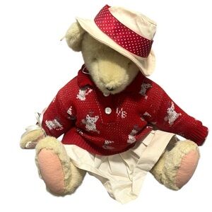 North American Bear Co Alice Vanderbear With Club Puttering Around RARE w/ tag